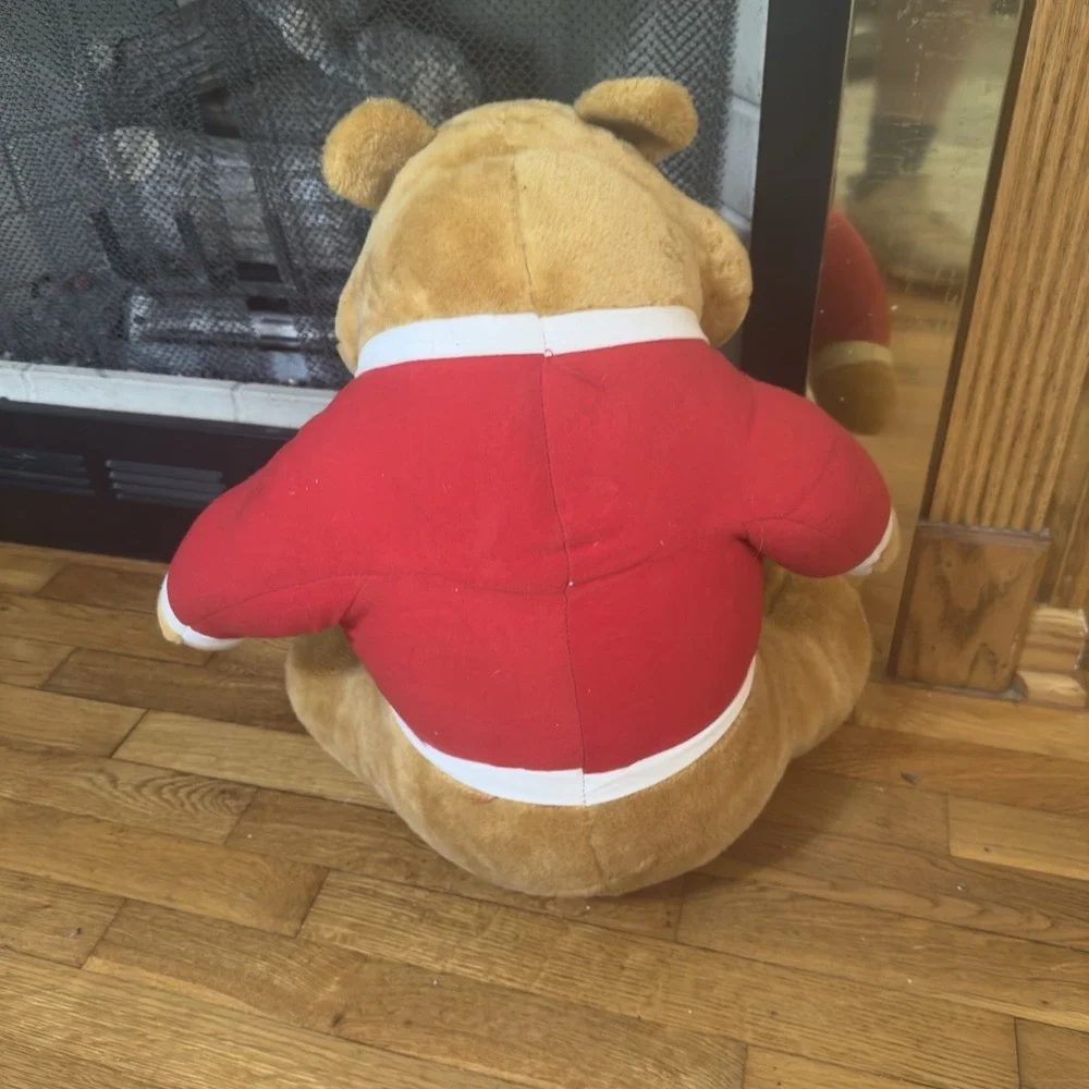 Vintage 80s Ace Novelty Harvard Bear Plush College Workwear Brown 20in
